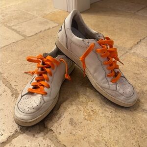 Golden Goose Ball Star sneakers size 39 distressed white leather